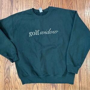 Golf Widow Crewneck Sweatshirt - Dark Green